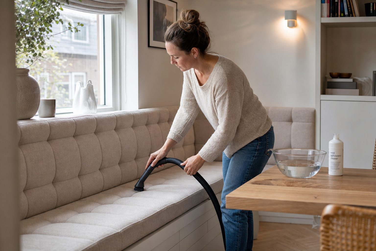 Onderhoud wandbank op maat