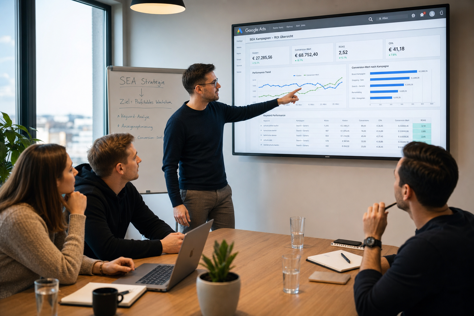 ROI measurement and KPI tracking for SEA campaigns