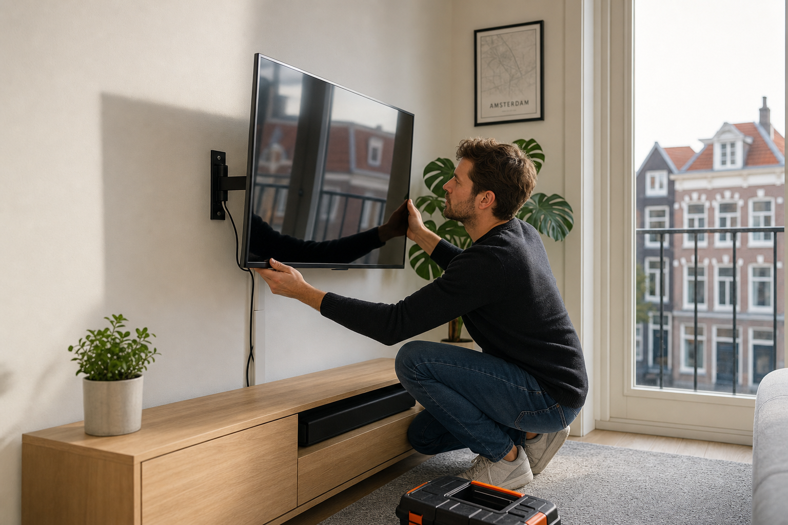 Verschillende tv beugels voor 32 inch televisie