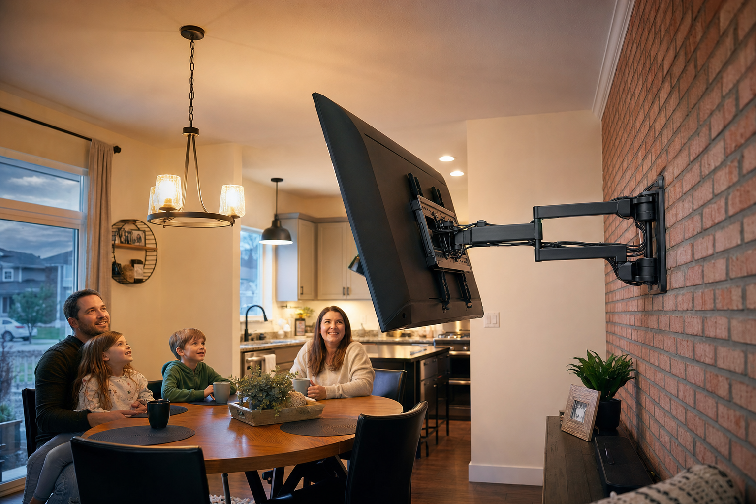 Installatie van een tv beugel voor 32 inch