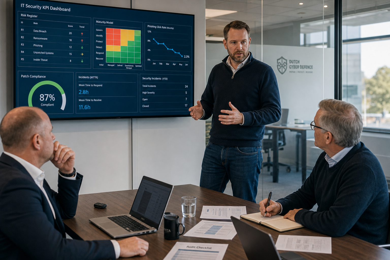 IT Beveiliging KPIs dashboard